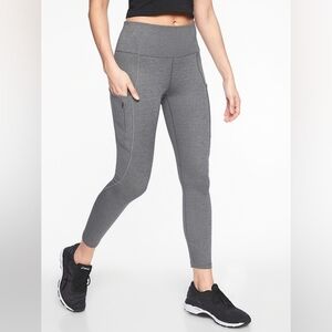 ATHLETA | All In 7/8 Tight| Heathered Gray | W Sz M |